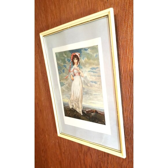 Matted Wall Art Pinkie Sir Thomas Lawrence Sarah Barrett Moulton Framed Vintage - Picture 13 of 13